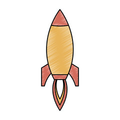 Rocket spaceship symbol vector illustration graphic design