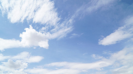 Fototapeta na wymiar Clear blue sky with some cloud