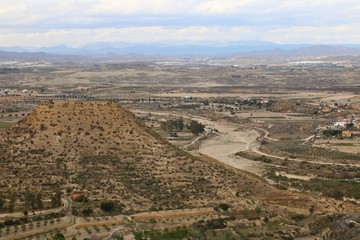 The view from Mojacar shows an arid landscape