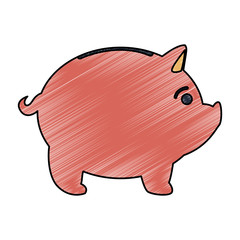 Piggy money savings vector illustration graphic design