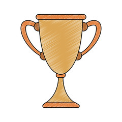 Trophy cup symbol vector illustration graphic design