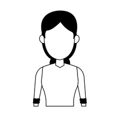 young woman cartoon vector illustration graphic design