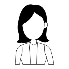 Executive business woman cartoon vector illustration graphic design