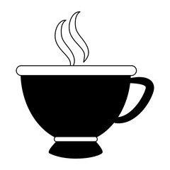 Hot coffee cup vector illustration graphic design