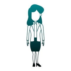 Executive business woman cartoon vector illustration graphic design