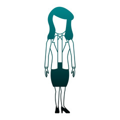 Executive business woman cartoon vector illustration graphic design