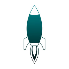 Rocket spaceship symbol vector illustration graphic design