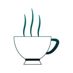 Hot coffee cup vector illustration graphic design