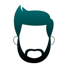 Man faceless cartoon vector illustration graphic design