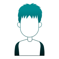 Young man casual clothes cartoon vector illustration graphic design