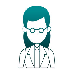 Executive business woman cartoon vector illustration graphic design