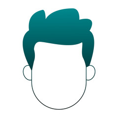 Man faceless cartoon vector illustration graphic design