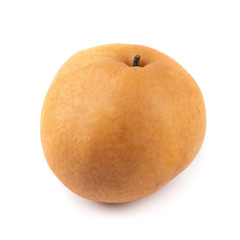 whole of chinese pear isolated on white background