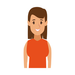 Young woman cartoon vector illustration graphic design