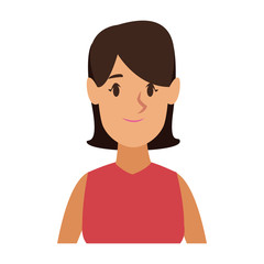 Young woman cartoon vector illustration graphic design