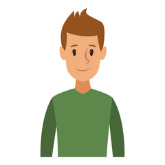 Young man cartoon vector illustration graphic design