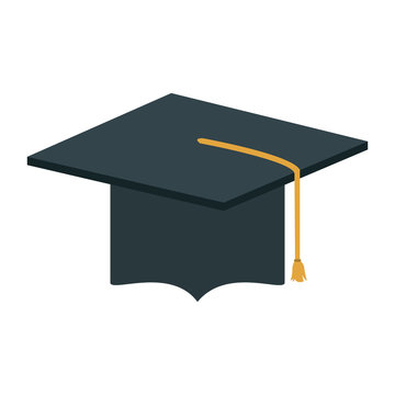 Graduation cap isolated vector illustration graphic design