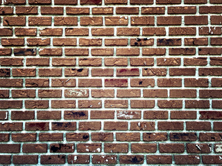 Classic Red Brick Wall Vintage. Photo image
