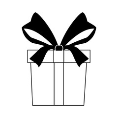 Present giftbox isolated vector illustration graphic design