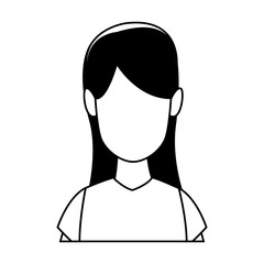 Young woman cartoon vector illustration graphic design
