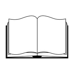 Book open symbol vector illustration graphic design