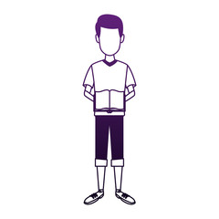 Student with book vector illustration graphic design