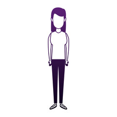 Young woman cartoon vector illustration graphic design