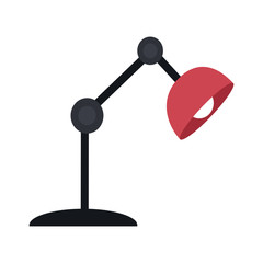Desk light lamp vector illustration graphic design