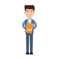 Executive businessman cartoon vector illustration graphic design