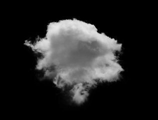 Fototapeta na wymiar white Cloud isolated on black background