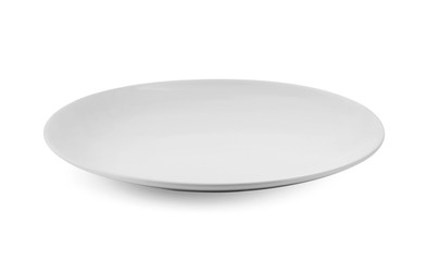 white plate isolated on white background