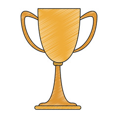Cup trophy symbol vector illustration graphic design