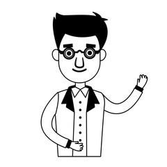 Executive businessman cartoon vector illustration graphic design