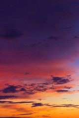 Beautiful cloud at sunset