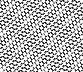 star shapes.  abstract geometric background. vector seamless pattern. black and white image