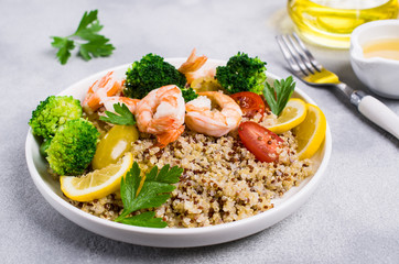 Quinoa salad with vegetables