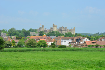 Fototapeta na wymiar A castle in West Sussex, England.