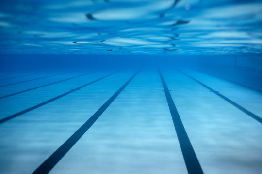 Swimming pool underwater surface