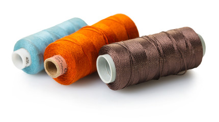 Fototapeta na wymiar coils with colorful thread