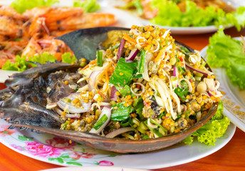 horseshoe crab spicy eggs