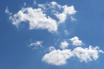 Blue sky background with clouds
