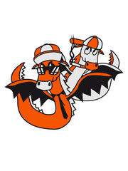 cool rauchen junge mütze capy hut 2 freunde team paar gang crew comic cartoon lustig clipart fliegen flügel wyvern lindwurm mystisch fantasy Drache böse