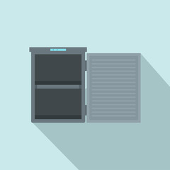 Freeze with 2 room icon. Flat illustration of freeze with 2 room vector icon for web design