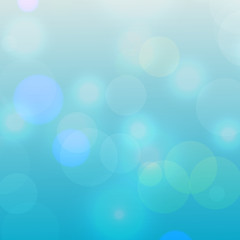 Abstract blue background with bokeh effects. Vector illustration.