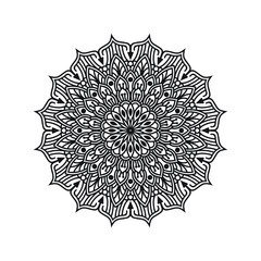 Abstract Mandala Ornament Vector Illustration 