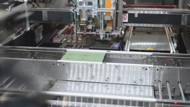 The work of the SMT machine.