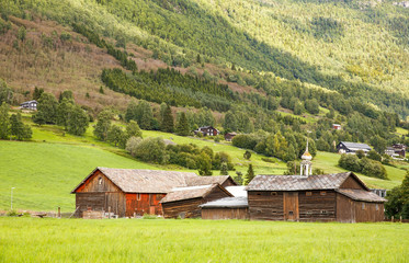 Obraz premium Rural place in Norway