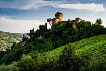 Fototapeta na wymiar Brisighella, Ravenna, Emilia Romagna, Italy Europe. The medieval fortress.