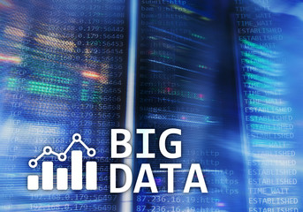 Big data analysing server. Internet and technology.?