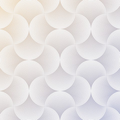 geometric pattern vector. Geometric simple fashion fabric print. Vector repeating tile texture. Overlapping circles funky theme or linear petal of flower or flora. pattern is on swatches panel